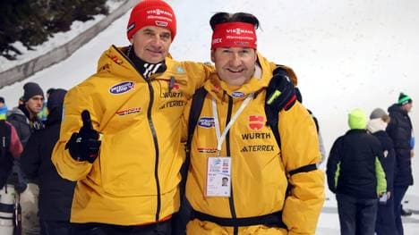 Stefan Horngacher (l.) und Horst Hüttel