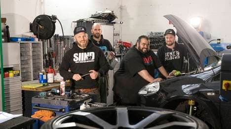 Die Crew mit PS-Profi Sidney Hoffmann 