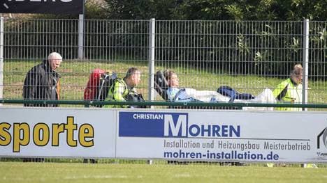 Felix Allgaier verletzte sich im Spiel gegen FC Wegberg-Beeck