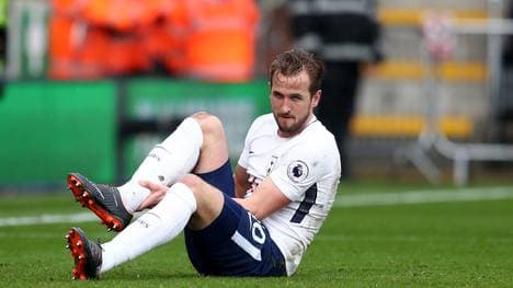 Spurs-Stürmer Harry Kane verletzte sich Mitte März am Knöchel