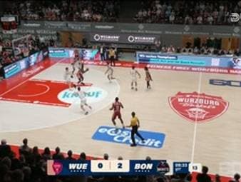 Spiel Highlights zu Fitness First Würzburg Baskets - Telekom Baskets Bonn