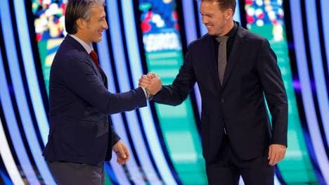 Murat Yakin (l.) und Julian Nagelsmann