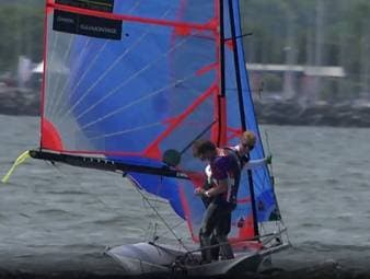 Die Segler der 29er sorgten am neunten Tag der Kieler Woche unter Traumbedingungen für einen tollen Abschluss.