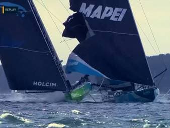 Dieses Rennen sucht seinesgleichen. Die erste Etappe des Ocean Race Europe startete in Kiel. Dabei ging es gleich heftig zur Sache.