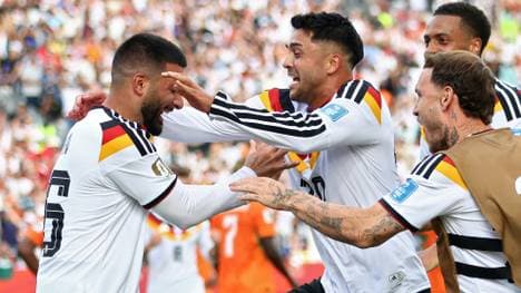 DFB-Jubel um Matchwinner Deniz Undav (l.)