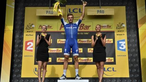Marcel Kittel jubelt 2017 in Pau