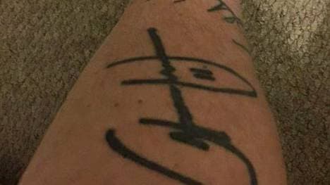 Rob Mullens will das Tatoo seines Lieblingsspielers schnell wieder loswerden