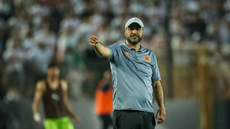 Moine Chaabani als Trainer von RS Berkane