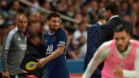 Lionel Messi wirkte nach seiner Auswechslung gegen Lyon alles andere als glücklich