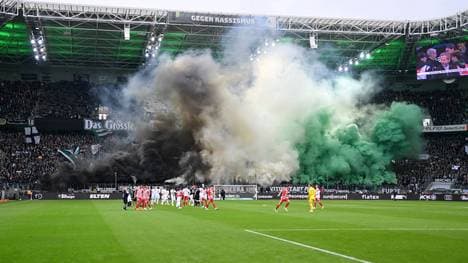 Eine besondere Fanchoreografie der Gladbacher Fans