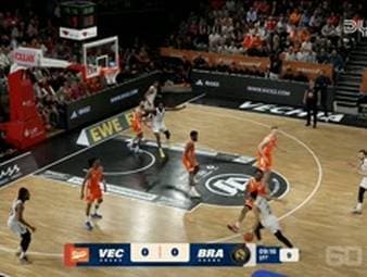Spiel Highlights zu RASTA Vechta - Basketball Löwen Braunschweig