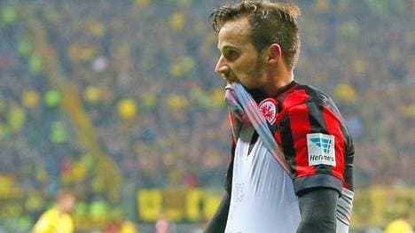 Haris Seferovic-Eintracht Frankfurt-T-Shirt-Jubel