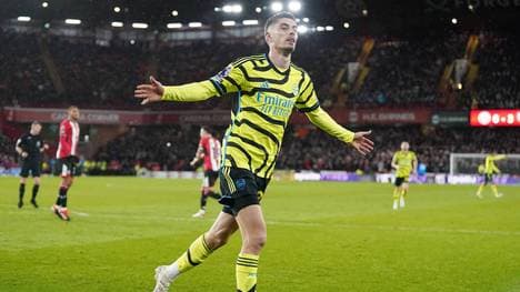 Auch Kai Havertz traf beim Schützenfest von Arsenal in Sheffield