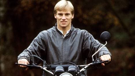 Hansi Pflügler im Jahr 1984 auf seiner Yamaha XT 500