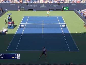 Zheng Qinwen hat das Viertelfinale der US Open in New York erreicht. Die Qualifikantin gewann gegen die favorisierte Iga Swiatek, obwohl sie im ersten Satz mit 0:5 zurücklag.