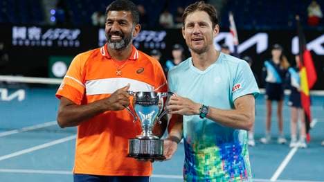 Rohan Bopanna (l.) und Matthew Ebden haben in Melbourne Geschichte geschrieben