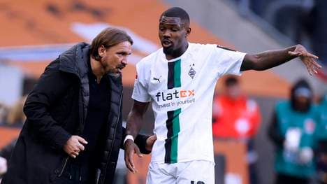 Daniel Farke mit Marcus Thuram