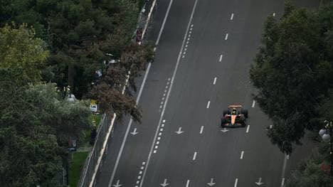 Lando Norris auf den Straßen Bakus