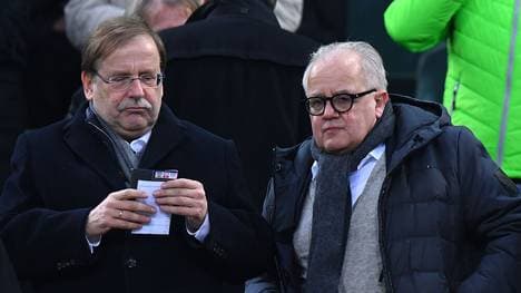 Fritz Keller (r. ) soll Rainer Koch (l.) attackiert haben