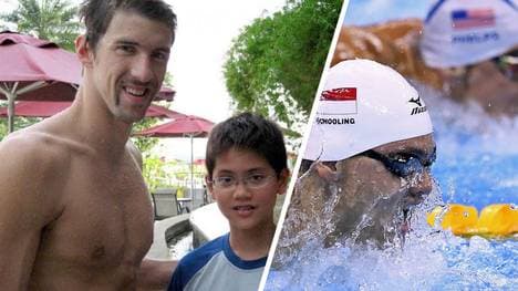 2008 in Singapur, acht Jahre später in Rio: Michael Phelps muss sich Joseph Schooling beugen