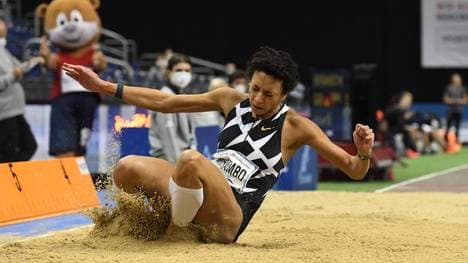 Malaika Mihambo beim ISTAF indoor Berlin 2021