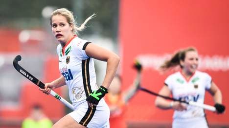 Hannah Gablac traf für die deutschen Hockey-Damen