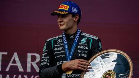 Sichert sich Mercedes-Fahrer George Russell auch in China den Sieg? 