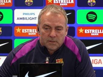 Mit dem Duell gegen Atletico Madrid in LaLiga und in der Champions League geht der Spielbetrieb für Barcelona weiter. Trainer Hansi Flick stimmt seine Mannschaft auf die entscheidende Phase der Saison ein.
