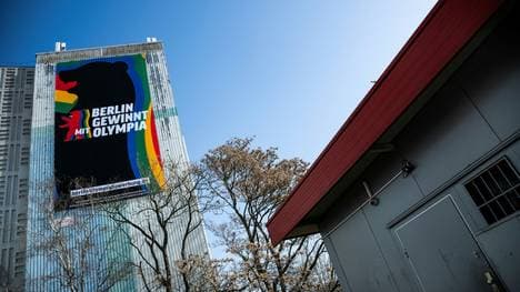 Die Olympia-Kampagne ist im Stadtbild sichbar