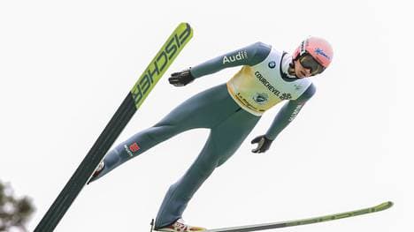 Karl Geiger landete in Engelberg auf dem Podest