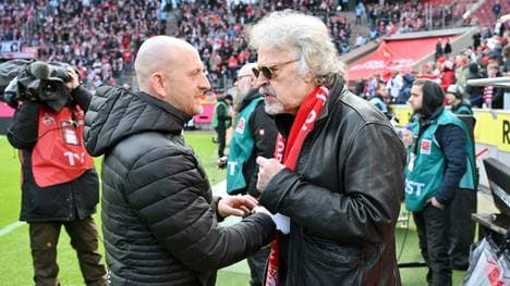 Torsten Lieberknecht (l.) trifft Wolfgang Niedecken