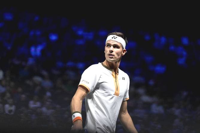 Deutscher Tennisstar im siebten Himmel