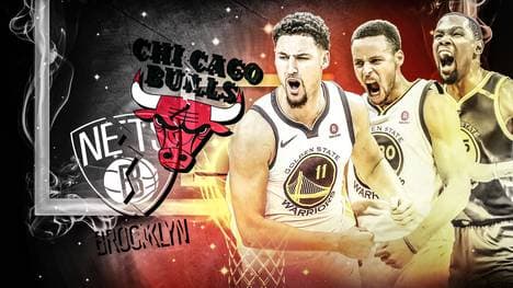 Die Golden State Warriors überrollen dank ihrer Mega-Scorer Klay Thompson, Stephen Curry und Kevin Durant (v.l.) die NBA