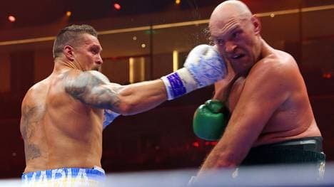 Usyk (l.) und Fury (r.) sind heiß auf Teil zwei