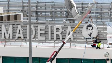 Cristiano Ronaldo signage at Madeira Airport