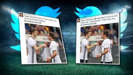 Mario Götze wollte eigentlich nur Marco Reus gratulieren