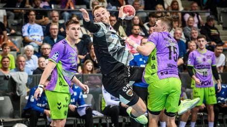 In der Erfolgsspur: Mathias Gidsel (M.) mit Berlin