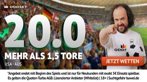 Quote 20.00: ODDSET Quotenboost für USA vs. Australien! | Über 1,5 Tore
