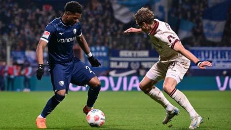 Duell beim Spiel Bochum gegen Dresden