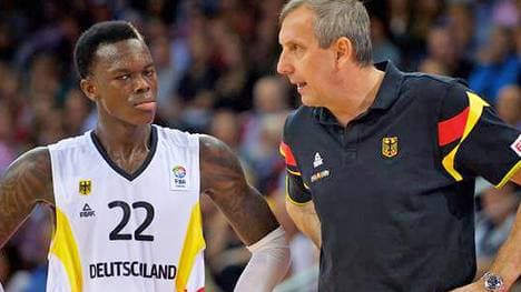 Dennis Schröder (l.) debütierte unter Emir Mutapcic im Nationalteam