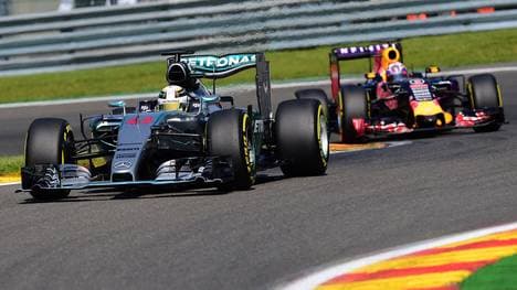 Mercedes und Red Bull in Spa