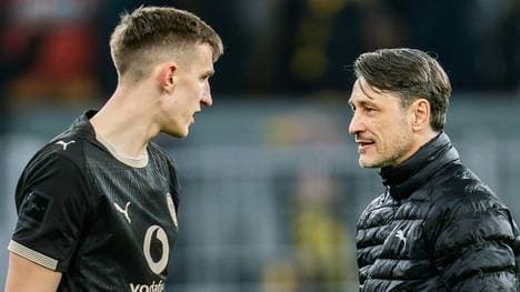 Trainer Kovac (r.) mit Schlotterbeck