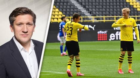 Matthias Becker, Thorgan Hazard und Julian Brandt