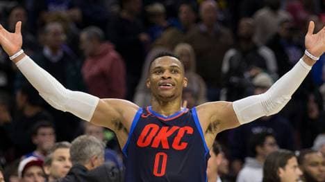 Russell Westbrook erzielte ein Triple-Double