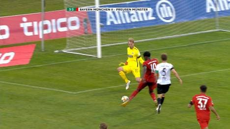 Kwasi Okyere Wriedt war beim Torspektakel gegen Preußen Münster der entscheidenden Mann für den FC Bayern München II