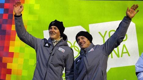 Florian Gruber (l.) gewann in St. Peter-Ording