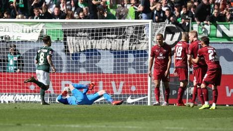 Der 1. FC Nürnberg darf sich nur noch leise Hoffnungen auf die Relegation machen