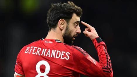 Bruno Fernandes im Spiel gegen Brighton & Hove Albion 