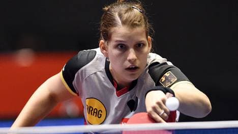 Petrissa Solja von TTC Berlin in Aktion