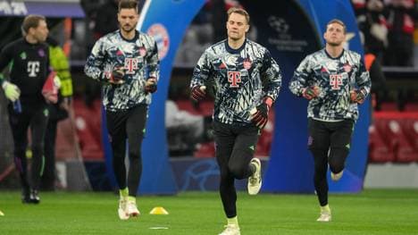 Die Bayern Keeper (v. li.) Sven Ulreich, Manuel Neuer und Daniel Peretz